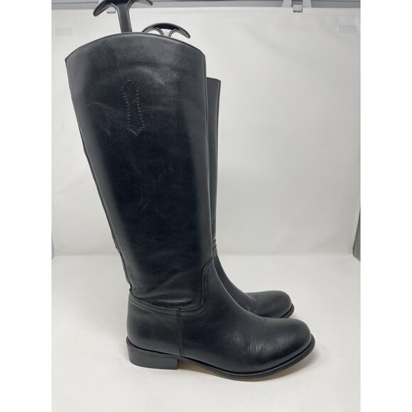 Corso Como Women's Baylee Leather Knee High Riding Black Boots Size 6.5M - Picture 5 of 15